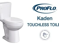 Buy ⌛ PROFLO® Kaden Touchless Series 1.28 gpf Elongated Two Piece Toilet in White 🎉 - Image 5
