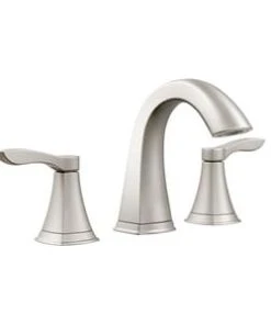 Outlet 🤩 PROFLO® Cassadore Two Handle Widespread Bathroom Sink Faucet in Brushed Nickel 😀