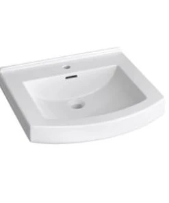 Flash Sale 👍 PROFLO® Otter Creek 20 x 19 in. Rectangular Vitreous China Pedestal Bathroom Sink, Single Hole in White ❤️