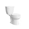 Hot Sale ✔️ PROFLO® Calhoun 1.28 gpf Round Two Piece Toilet in White ❤️