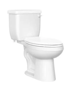 Cheap ✨ PROFLO® Jerritt Series 1.6 gpf Elongated Two Piece Toilet in White with 10 in. Rough-In ⌛