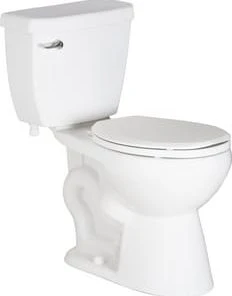 Coupon 🤩 PROFLO® Calhoun 1.28 gpf Round Two Piece Toilet in White (15-1/2 in. Bowl Height) 😀