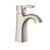 Promo ✔️ PROFLO® Cassadore Single Handle Monoblock Bathroom Sink Faucet in Brushed Nickel 🔥