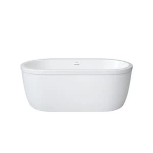New ⌛ PROFLO® Borealis 59 x 32 in. Freestanding Bathtub in White ✨