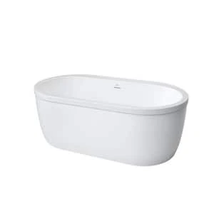 New ⌛ PROFLO® Borealis 59 x 32 in. Freestanding Bathtub in White ✨ - Image 2