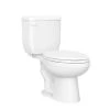 New 🎉 PROFLO® Jerritt Series 1.0 gpf Round Two Piece Toilet in White 🥰