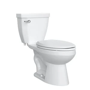 Best reviews of ✔️ PROFLO® Calhoun 1.28 gpf Elongated Two Piece Toilet in White with 10 in. Rough-In ⌛