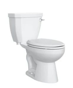 Best Sale 🧨 PROFLO® Calhoun 1.28 gpf Round Two Piece Toilet in White 🎉