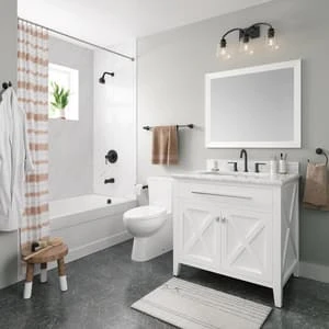 Best Sale 👏 PROFLO® Spiers Two Handle Widespread Bathroom Sink Faucet in Matte Black 🧨 - Image 2