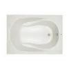 Cheapest ❤️ PROFLO® Lansford 60 x 42 in. Soaker Drop-In Bathtub with Reversible Drain in Biscuit ❤️