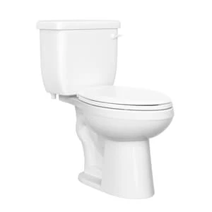 Cheap ✔️ PROFLO® Jerritt Series 1.6 gpf Elongated Two Piece Toilet in White with 10 in. Rough-In 😉
