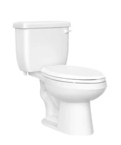 Deals ✔️ PROFLO® Jerritt Series 1.28 gpf Elongated Two Piece Toilet in White with 10 in. Rough-In 🛒