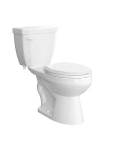Budget ❤️ PROFLO® Calhoun 1.28 gpf Elongated ADA Two Piece Toilet in White 🎉