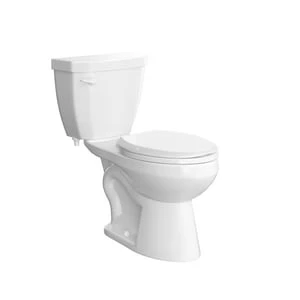 Budget ❤️ PROFLO® Calhoun 1.28 gpf Elongated ADA Two Piece Toilet in White 🎉