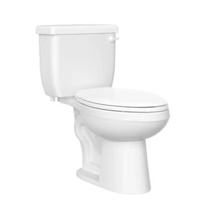 New 👏 PROFLO® Jerritt Series 1.28 gpf Elongated Two Piece Toilet in White with 10 in. Rough-In ✨