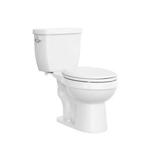 Hot Sale 🔥 PROFLO® Edgehill 1.28 gpf Elongated Two Piece Toilet in White with 10 in. Rough-In 💯