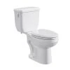 Deals 🛒 PROFLO® Jerritt Series 1.6 gpf Round Front Two Piece Toilet in White with 12 in. Rough-In 🔥