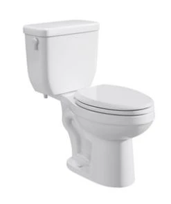Deals 🛒 PROFLO® Jerritt Series 1.6 gpf Round Front Two Piece Toilet in White with 12 in. Rough-In 🔥