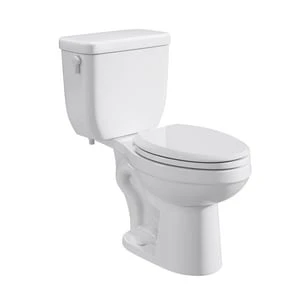 Deals 🛒 PROFLO® Jerritt Series 1.6 gpf Round Front Two Piece Toilet in White with 12 in. Rough-In 🔥