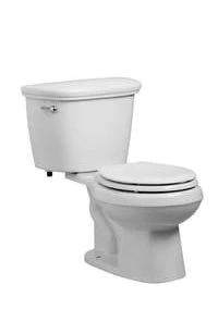 Wholesale ✨ PROFLO® Gilpin 1.0 gpf Round Front Two Piece Toilet in White with 12 in. Rough-In 🎁