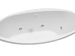 Brand new 🎁 PROFLO® Plus A Series 58 x 38 in. Soaker Drop-In Bathtub with End Drain in Biscuit ⭐