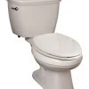 Best reviews of 🎁 PROFLO® Edgehill 1.28 gpf Elongated Two Piece Toilet in White with Left-Hand Trip Lever 💯