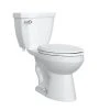Outlet ⭐ PROFLO® Calhoun 1.28 gpf Elongated Two Piece Toilet in White with Left-Hand Trip Lever 😀