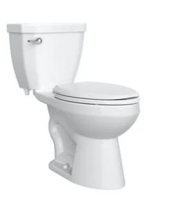 Outlet ⭐ PROFLO® Calhoun 1.28 gpf Elongated Two Piece Toilet in White with Left-Hand Trip Lever 😀