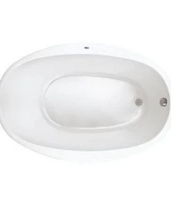 Best deal ⭐ PROFLO® Lansford 58 x 38 in. Soaker Drop-In Bathtub with End Drain in White ✨