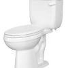 Budget ✔️ PROFLO® Jerritt Series 1.6 gpf Elongated Two Piece Toilet in White with 12 in. Rough-In 🔔