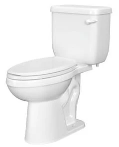 Budget ✔️ PROFLO® Jerritt Series 1.6 gpf Elongated Two Piece Toilet in White with 12 in. Rough-In 🔔