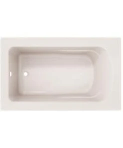 Best deal 👏 PROFLO® Lansford 60 x 36 in. Soaker Drop-in Bathtub with Reversible Drain in Biscuit ⌛