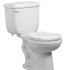 Budget 😉 PROFLO® Jerritt Series 1.28 gpf Round Front Two Piece Toilet in White with 14 in. Rough-In 👍