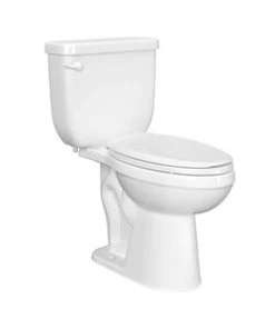 Flash Sale 🎉 PROFLO® Jerritt Series 1.6 gpf Elongated Two Piece Toilet in White with 10 in. Rough-In ❤️