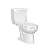 Best Pirce ✨ PROFLO® Jerritt Series 1.28 gpf Round Front Two Piece Toilet in White with 12 in. Rough-In ❤️