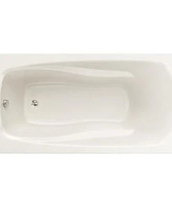 New 🛒 PROFLO® Plus A Series 72 x 42 in. Soaker Drop-In Bathtub with End Drain in Biscuit 😀