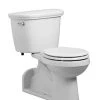 Budget ⌛ PROFLO® Gilpin 1.0 gpf Round Front Two Piece Toilet in White with 12 in. Rough-In 👏