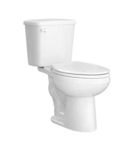 Best Sale 🤩 PROFLO® Greenlee 0.8 gpf Round Front Two Piece Toilet in White with 12 in. Rough-In ⌛