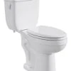 Cheap 🥰 PROFLO® Jerritt Series 1.6 gpf Elongated Two Piece Toilet in White with 10 in. Rough-In 🎁