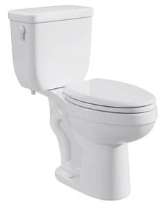 Cheap 🥰 PROFLO® Jerritt Series 1.6 gpf Elongated Two Piece Toilet in White with 10 in. Rough-In 🎁