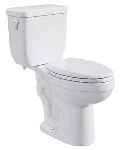 Cheap 🥰 PROFLO® Jerritt Series 1.6 gpf Elongated Two Piece Toilet in White with 10 in. Rough-In 🎁
