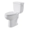 Wholesale ⌛ PROFLO® Jerritt Series 1.6 gpf Elongated Two Piece Toilet in White with 12 in. Rough-In 😍