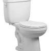 Hot Sale 🎉 PROFLO® Jerritt Series 1.6 gpf Elongated Two Piece Toilet in White with 10 in. Rough-In 🤩