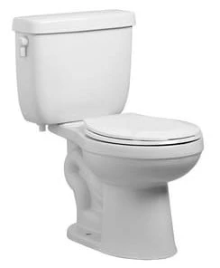 Hot Sale 🎉 PROFLO® Jerritt Series 1.6 gpf Elongated Two Piece Toilet in White with 10 in. Rough-In 🤩