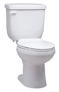 Promo ⌛ PROFLO® Jerritt Series 1.6 gpf Elongated Two Piece Toilet in White with 14 in. Rough-In 🎁