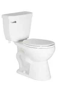 Buy 🎁 PROFLO® Calhoun 1.28 gpf Elongated Two Piece Toilet in White with Left-Hand Trip Lever 🛒