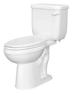 Hot Sale ⌛ PROFLO® Jerritt Series 1.28 gpf Elongated Two Piece Toilet in White with 12 in. Rough-In 😀