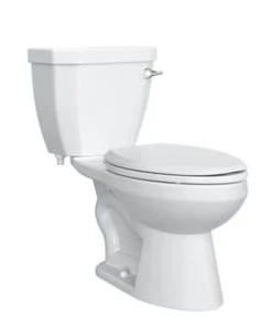 Best reviews of ✔️ PROFLO® Calhoun 1.28 gpf Elongated Two Piece Toilet with Right-Hand Tank in White ✔️