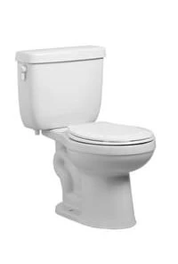 Cheap ⭐ PROFLO® Jerritt Series 1.6 gpf Round Front Two Piece Toilet in White with 10 in. Rough-In ✔️