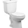 Best deal 😍 PROFLO® Jerritt Series 1.6 gpf Round Front Two Piece Toilet in White with 12 in. Rough-In 🧨